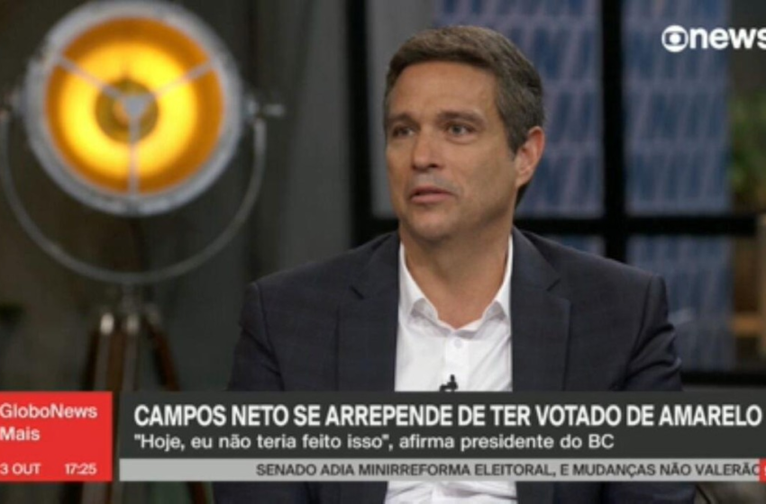  Campos Neto diz se arrepender de usar camisa da seleção para votar nas eleições de 2022 – G1